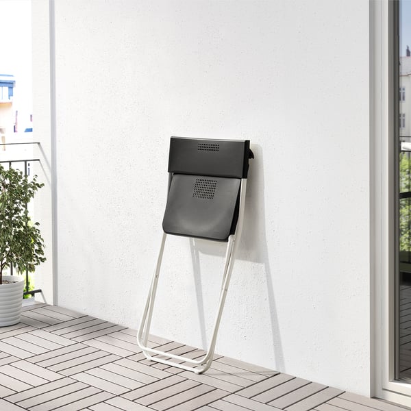 FEJAN Chair, outdoor, foldable grey