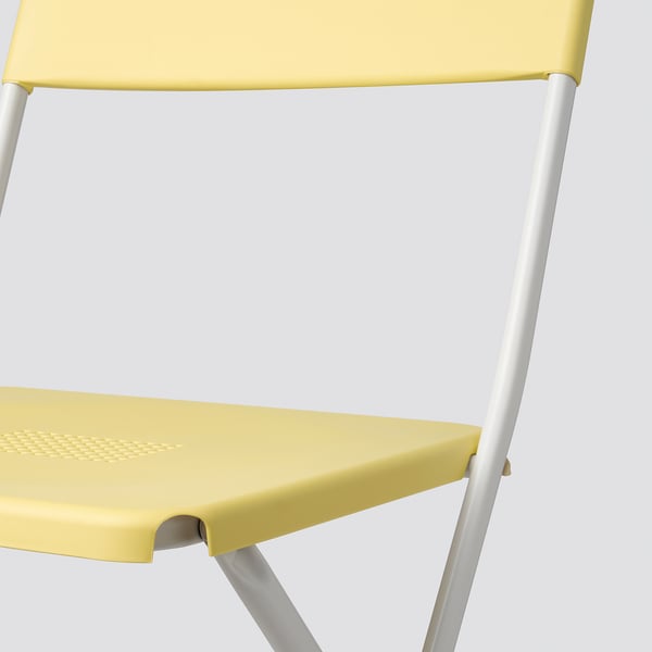 FEJAN Chair, outdoor, foldable yellow