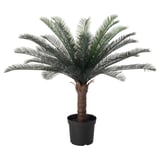 FEJKA Artificial potted plant, in/outdoor sago palm, 19 cm