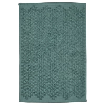 FJÄLLKATTFOT Bath mat, turquoise, 40x60 cm