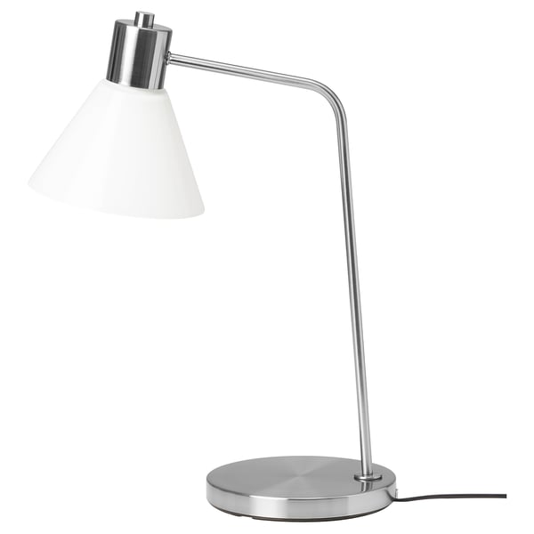 FLUGBO table lamp, nickelplated/glass IKEA