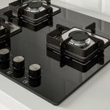 FÖRBRÄNNA Gas hob, black, 60 cm