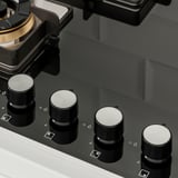 FÖRGYLLA Gas hob, black, 65 cm
