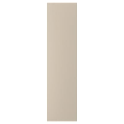 FORSAND Door with hinges, grey-beige, 50x195 cm