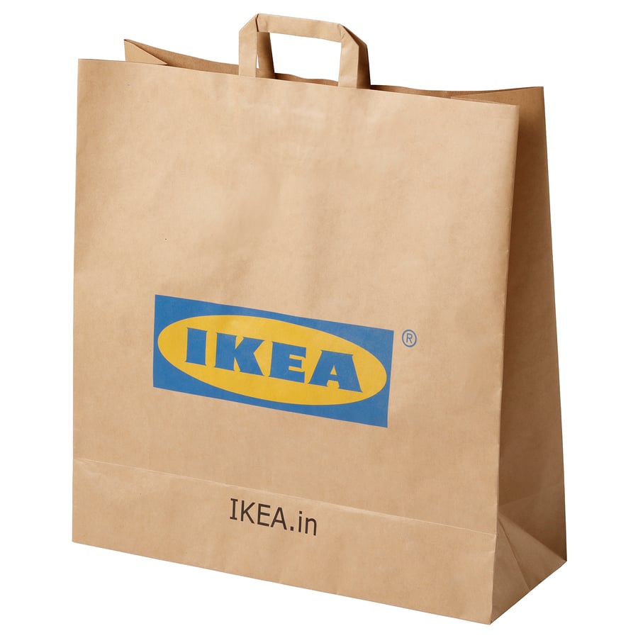FRAKTA Paper bag with handles, brown IKEA