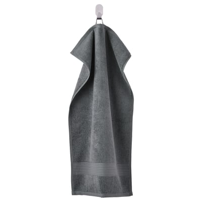 FREDRIKSJÖN Hand towel, dark grey, 40x70 cm