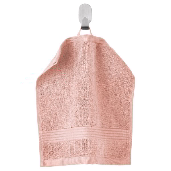 FREDRIKSJÖN Washcloth, light pink, 30x30 cm