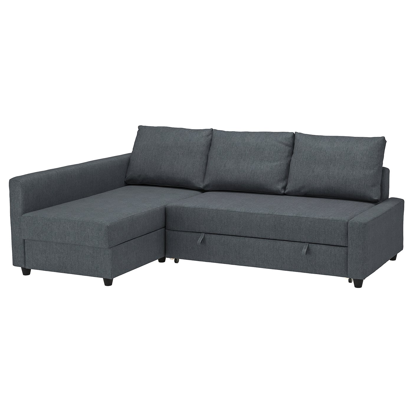 friheten corner sofa bed with storage hyllie dark grey ikea