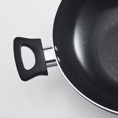 FRUKTKAKA Kadai wok, non-stick coating grey, 24 cm
