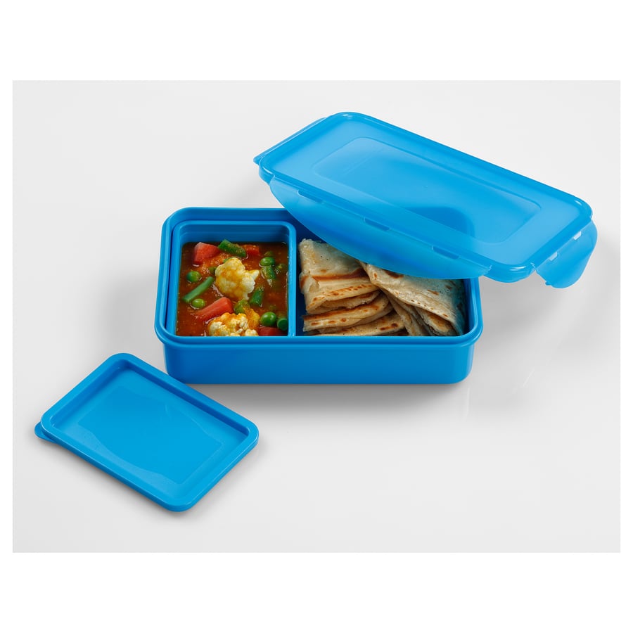 FULLASTAD lunch box, blue, 20x13x5 cm (7 ¾x5x2") IKEA