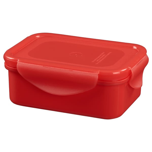 FULLASTAD lunch box, red, 13x10x5 cm (5x4x2") IKEA