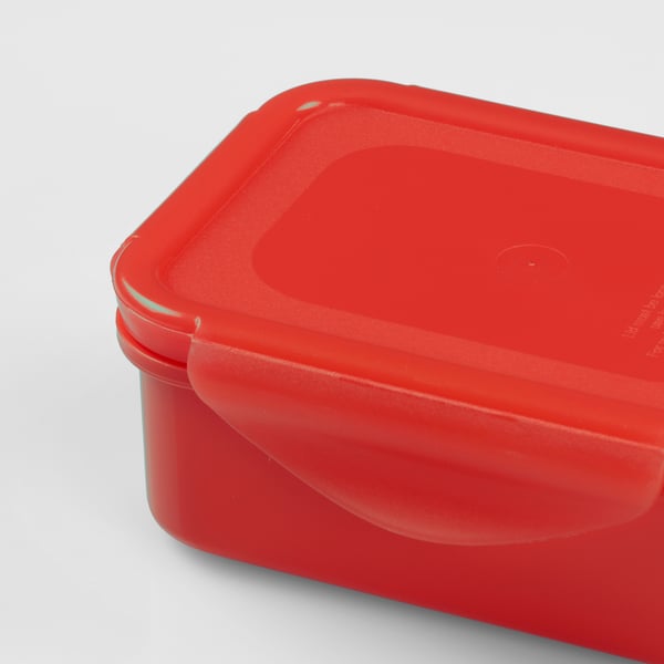 FULLASTAD lunch box, red, 13x10x5 cm (5x4x2") IKEA
