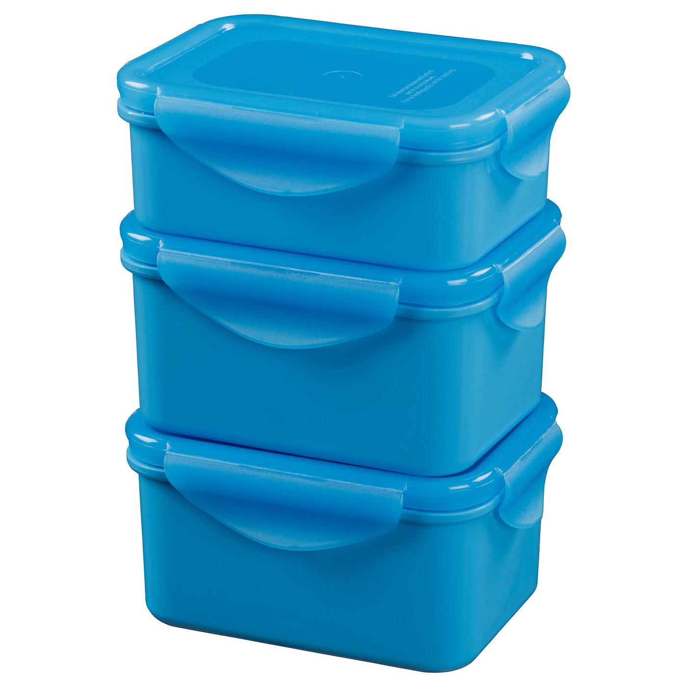 FULLASTAD Lunch box, set of 3 blue IKEA