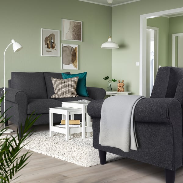 GAMMALBYN 2-seat sofa, Gunnared dark grey