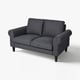 GAMMALBYN 2-seat sofa, Gunnared dark grey