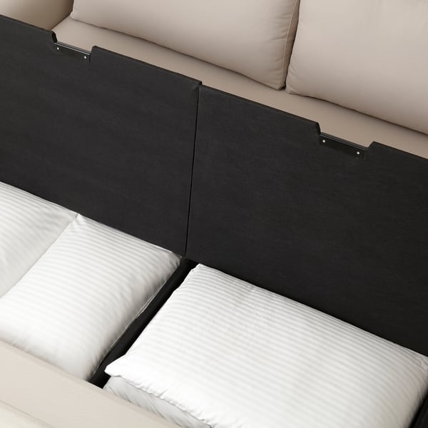 GAMMALBYN 3-seat sofa-bed, beige