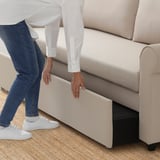 GAMMALBYN 3-seat sofa-bed, beige