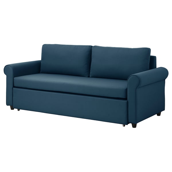 GAMMALBYN 3-seat sofa-bed, blue