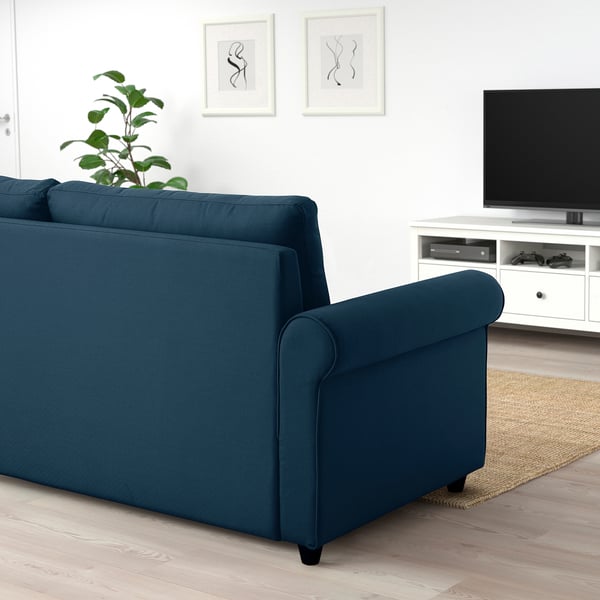 GAMMALBYN 3-seat sofa-bed, blue