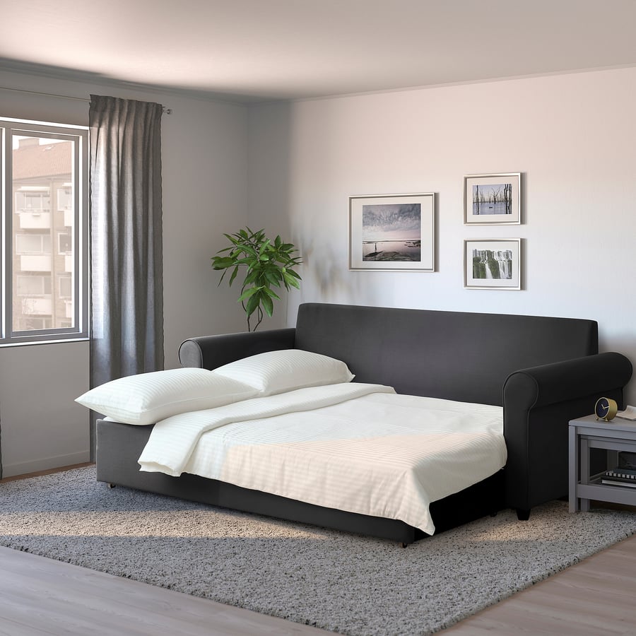 GAMMALBYN 3seat sofabed, grey IKEA