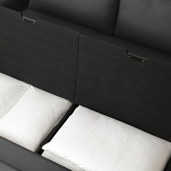 GAMMALBYN 3-seat sofa-bed, grey