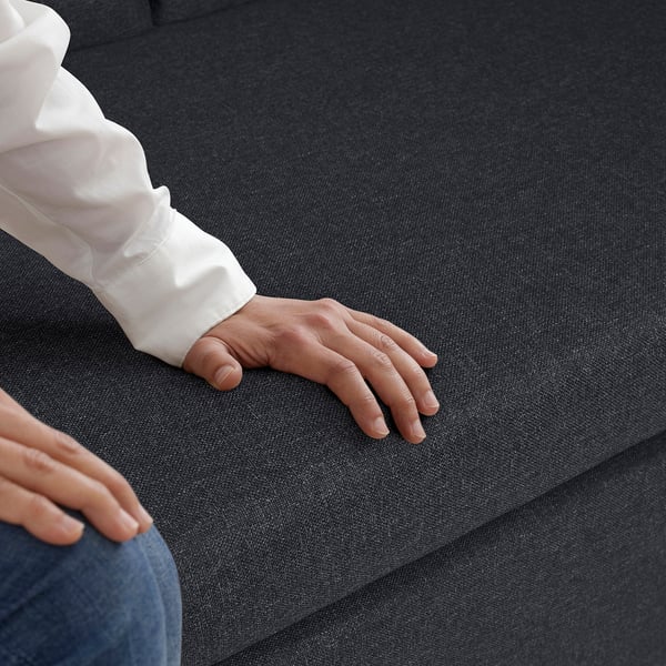 GAMMALBYN 3-seat sofa-bed, Gunnared dark grey