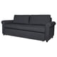 GAMMALBYN 3-seat sofa-bed, Gunnared dark grey