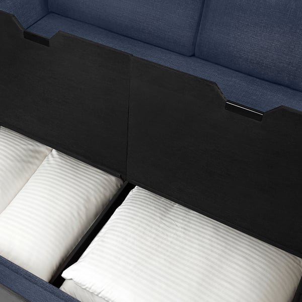 GAMMALBYN 3-seat sofa-bed, Kilanda dark blue