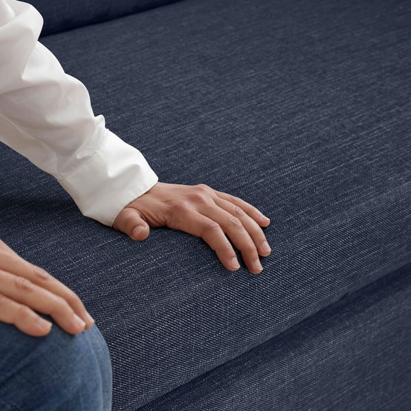 GAMMALBYN 3-seat sofa-bed, Kilanda dark blue