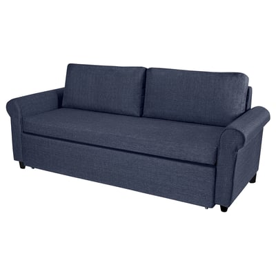 GAMMALBYN 3-seat sofa-bed, Kilanda dark blue