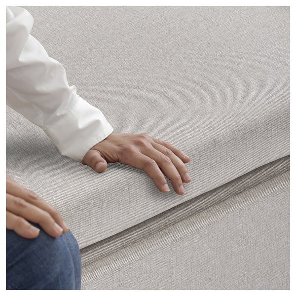 GAMMALBYN 3-seat sofa-bed, Kilanda light beige