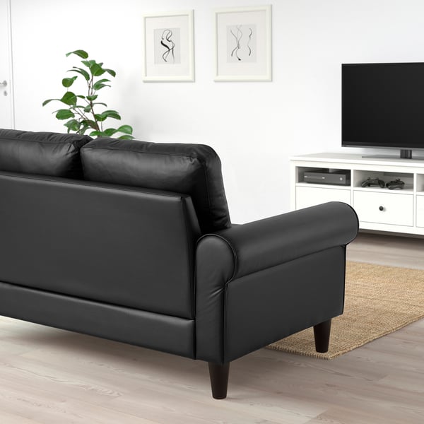 GAMMALBYN 3-seat sofa, black