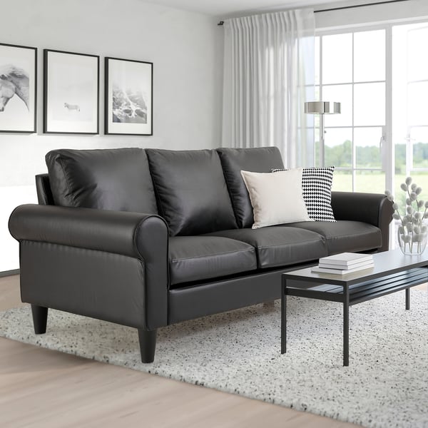 GAMMALBYN 3-seat sofa, black