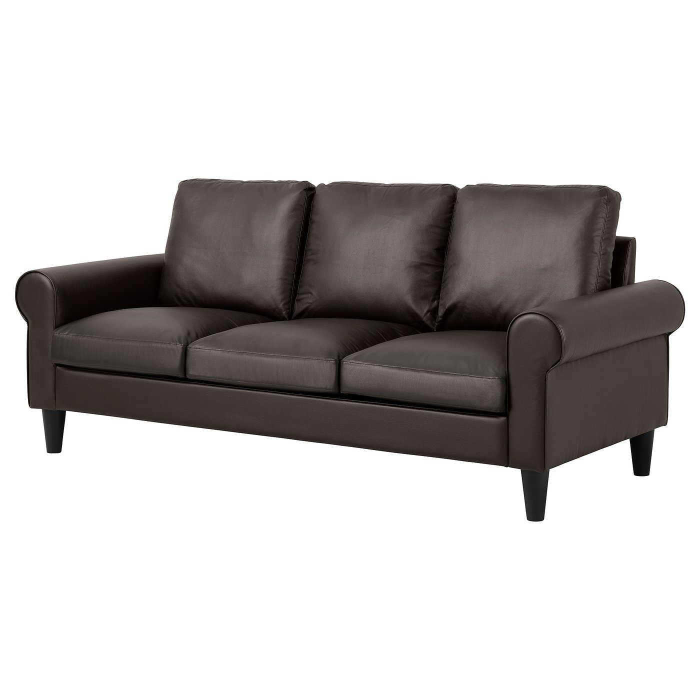 GAMMALBYN 3-seat sofa, brown - IKEA