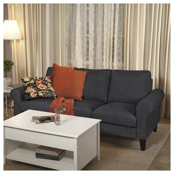 GAMMALBYN 3-seat sofa, Gunnared dark grey