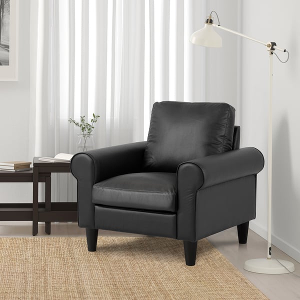 GAMMALBYN Armchair, black