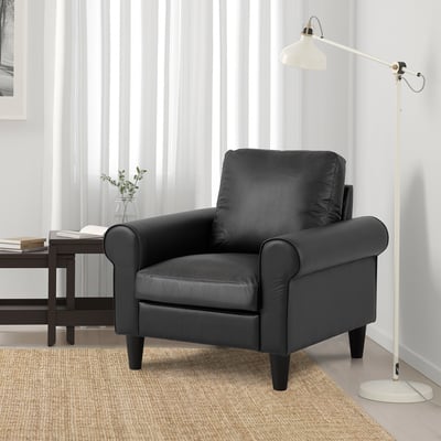 GAMMALBYN Armchair, black