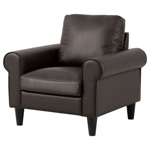 GAMMALBYN Armchair, brown