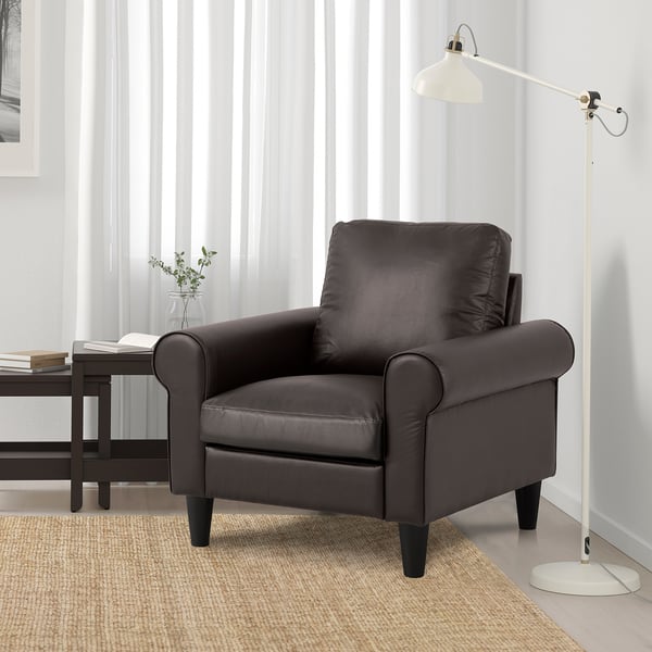 GAMMALBYN Armchair, brown