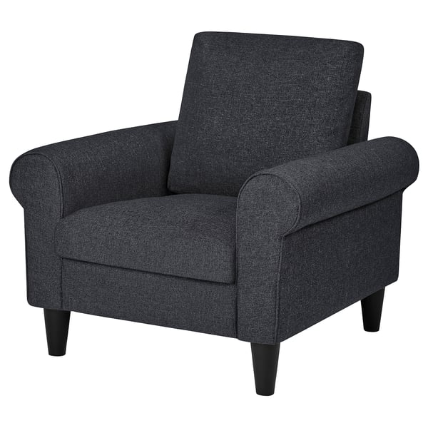 GAMMALBYN Armchair, Gunnared dark grey
