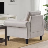 GAMMALBYN Armchair, Kilanda light beige