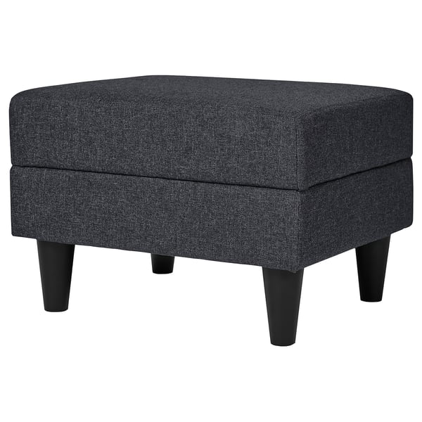 GAMMALBYN Footstool, Gunnared dark grey