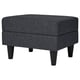 GAMMALBYN Footstool, Gunnared dark grey