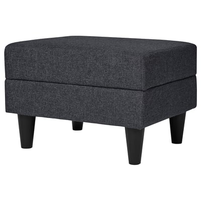 GAMMALBYN Footstool, Gunnared dark grey