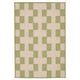 Option: GÅNGSTIG Kitchen mat, flatwoven green/off-white, 60x90 cm