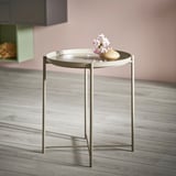GLADOM Tray table, dark grey-beige, 45x53 cm