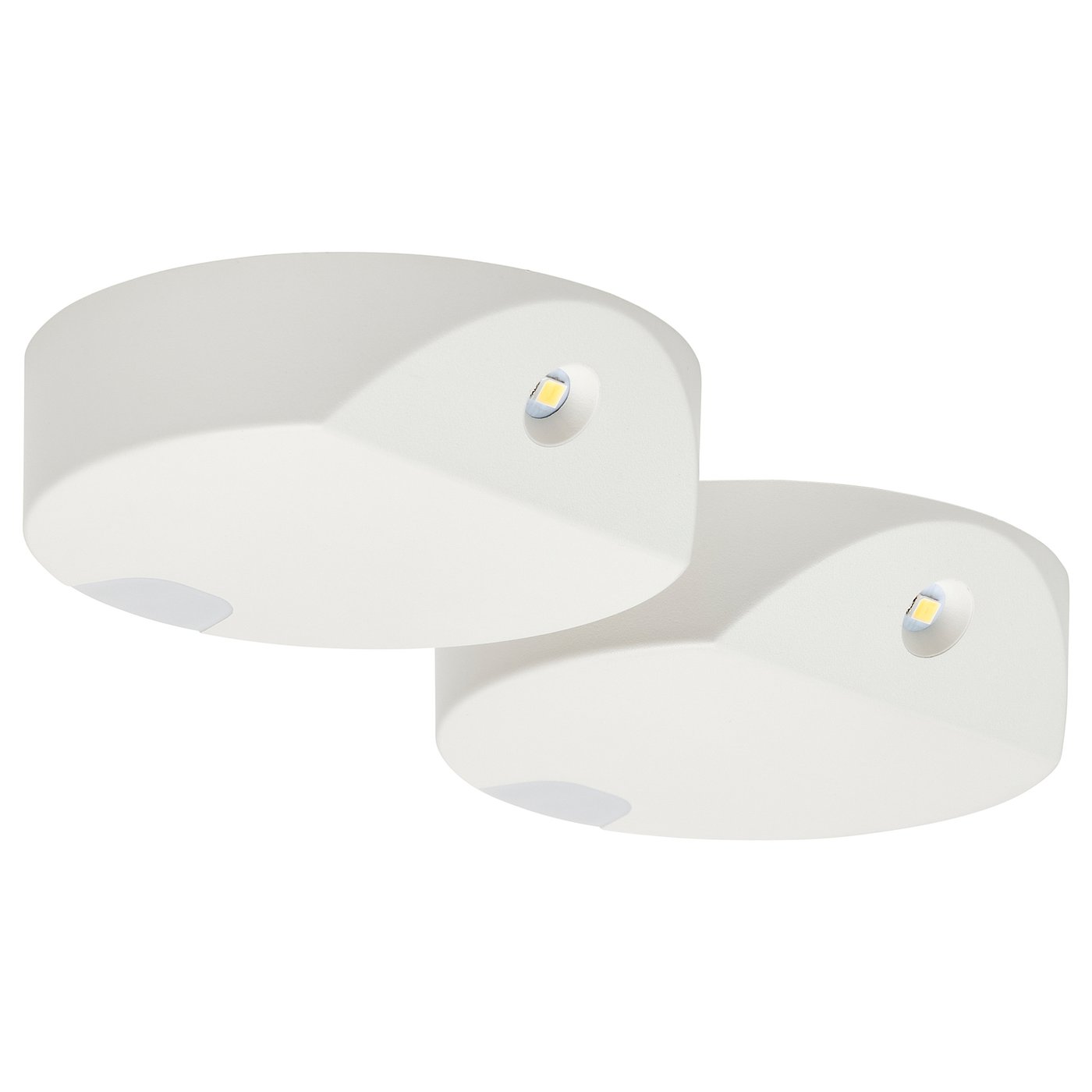 GÖMPYSSLING LED lighting with sensor, white/battery-operated, 7 cm (2 3/4 ")