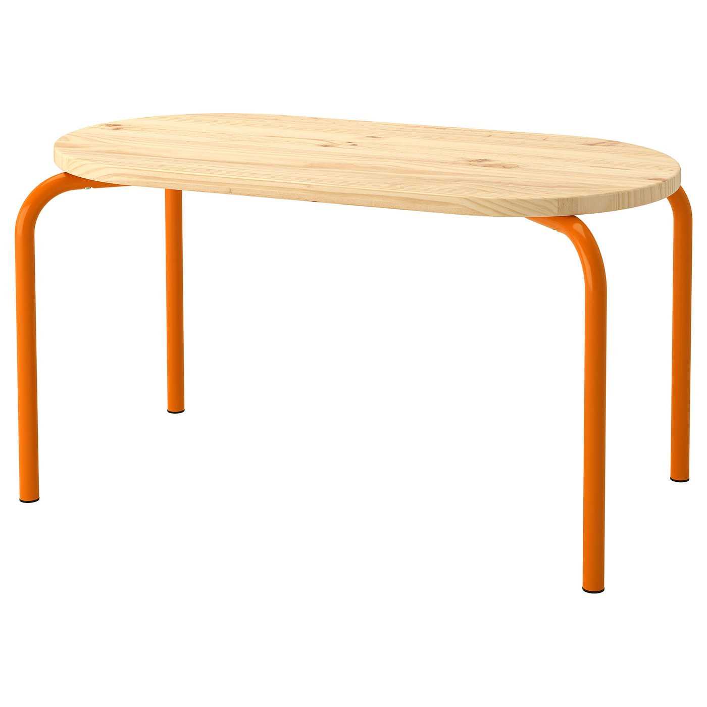 GREJSIMOJS Children's table, wood/orange, 84x42 cm (33 1/8x16 1/2 ")