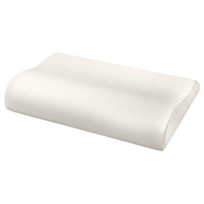 IKEA GRÖNPIL pillow, white, curved, memory foam.