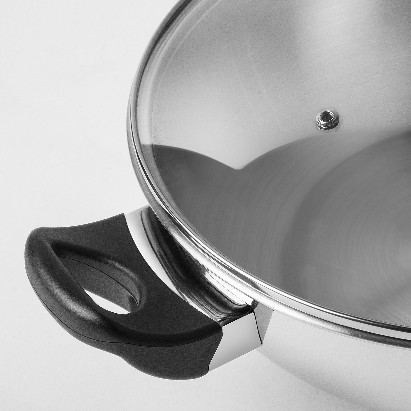 Wok Shop Flat Lid For 16\" Wok, Measures 15\" Diam